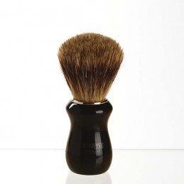 ZENITH Pennello da barba puro tasso best (best badger) manico resina colore nero